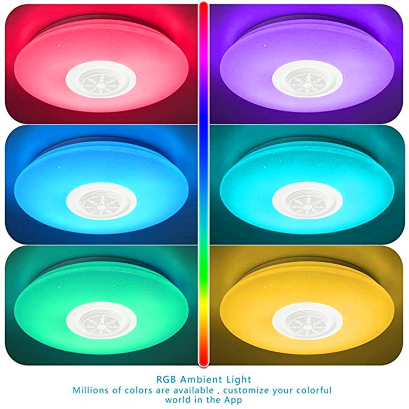 WiFi RGB Ceiling Light with Loudspeaker