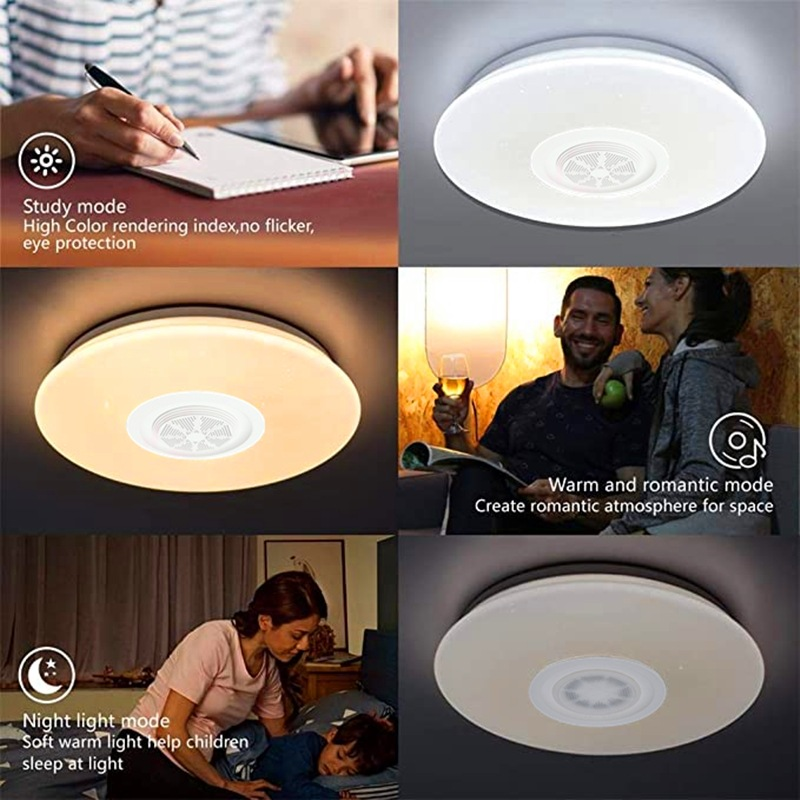 WiFi RGB Ceiling Light with Loudspeaker