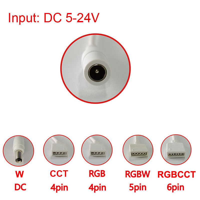 WiFi Light Strip Controller (W/CCT/RGB/RGBW/RGBCCT)