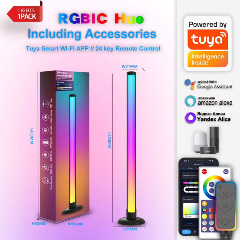 WiFi RGBIC Desktop Atmosphere Lamp